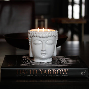 White Buddha Candle - French Gardenia