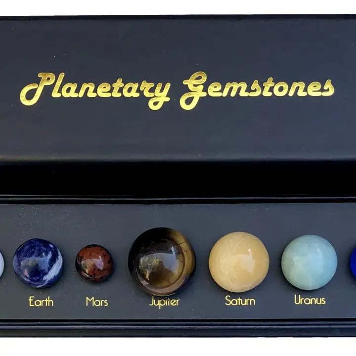 Caja de regalo con piedras preciosas planetarias. Paquete de 6