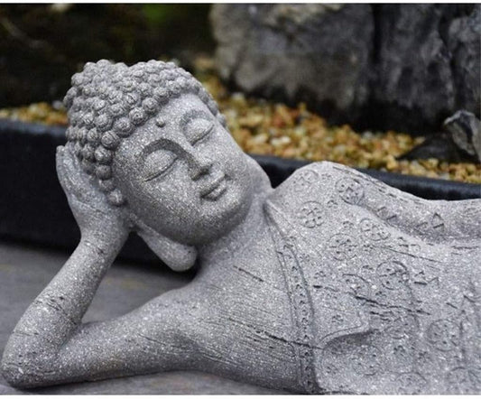 Reclining Buddha Resin Statue