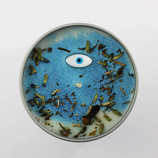 Evil Eye Tin Candle