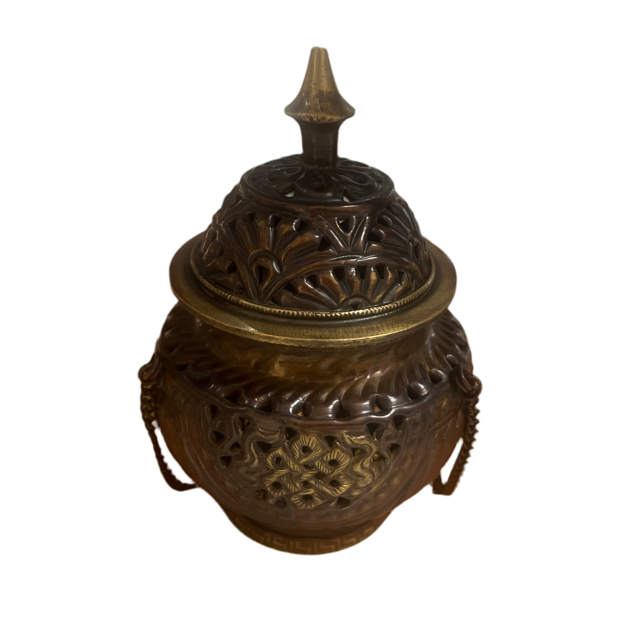 BBR151 - Tibetan Hanging Senser Burner Antique