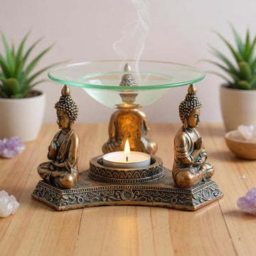 Bronze Buddha Oil Burner and Wax Warmer
