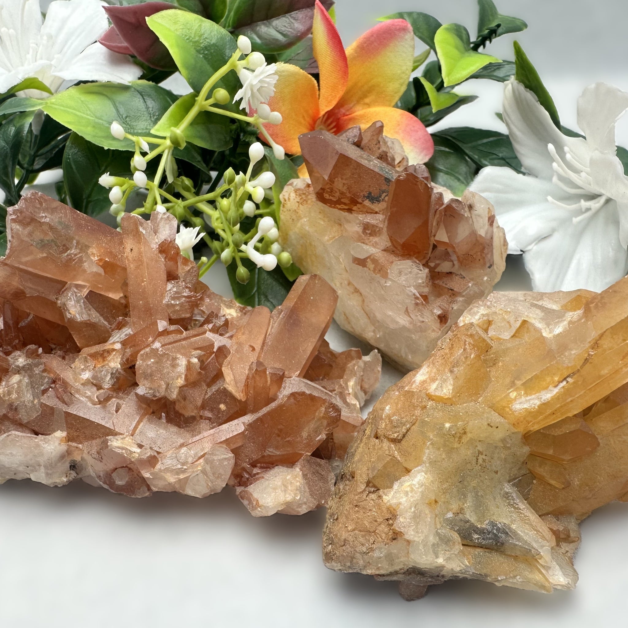 Tangerine Quartz Cluster