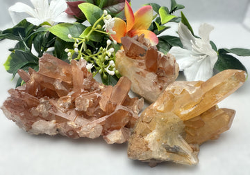 Tangerine Quartz Cluster