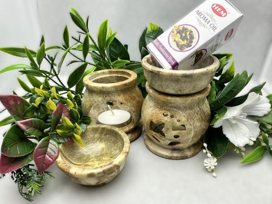 Om Soapstone Aroma Lamp