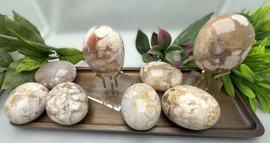 Polished Flower Agate Stone - Grade A