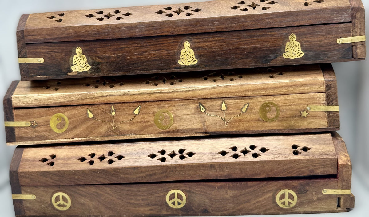Quemador de incienso de cono y palitos de madera