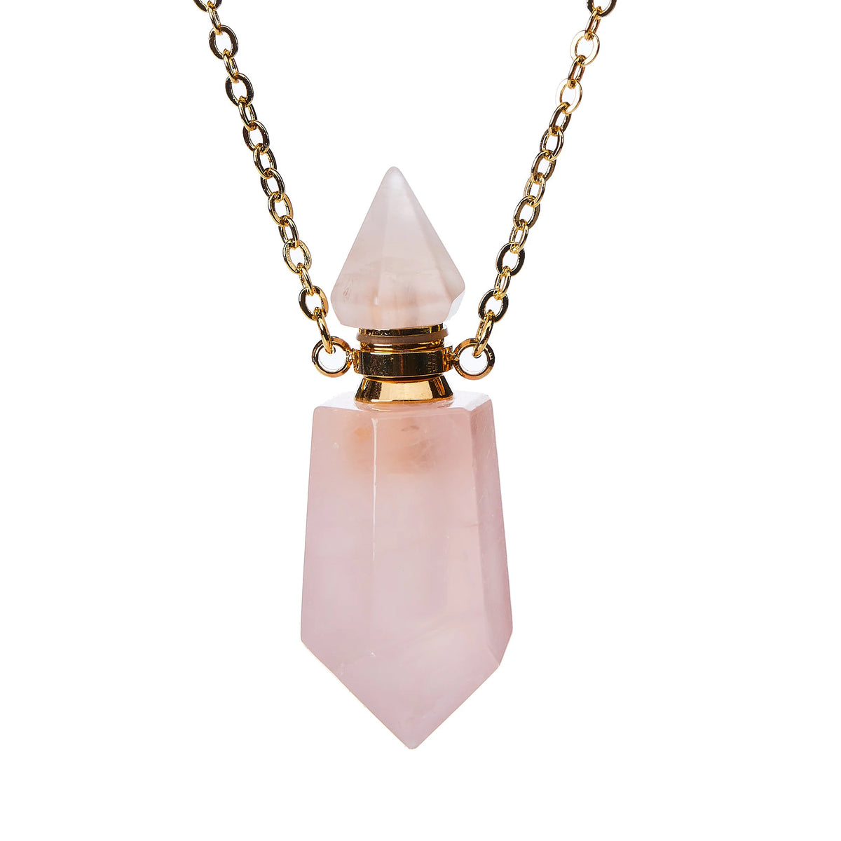 Conjuntos de collares y botellas de cristal para aromaterapia