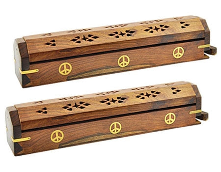 Quemador de incienso de cono y palitos de madera