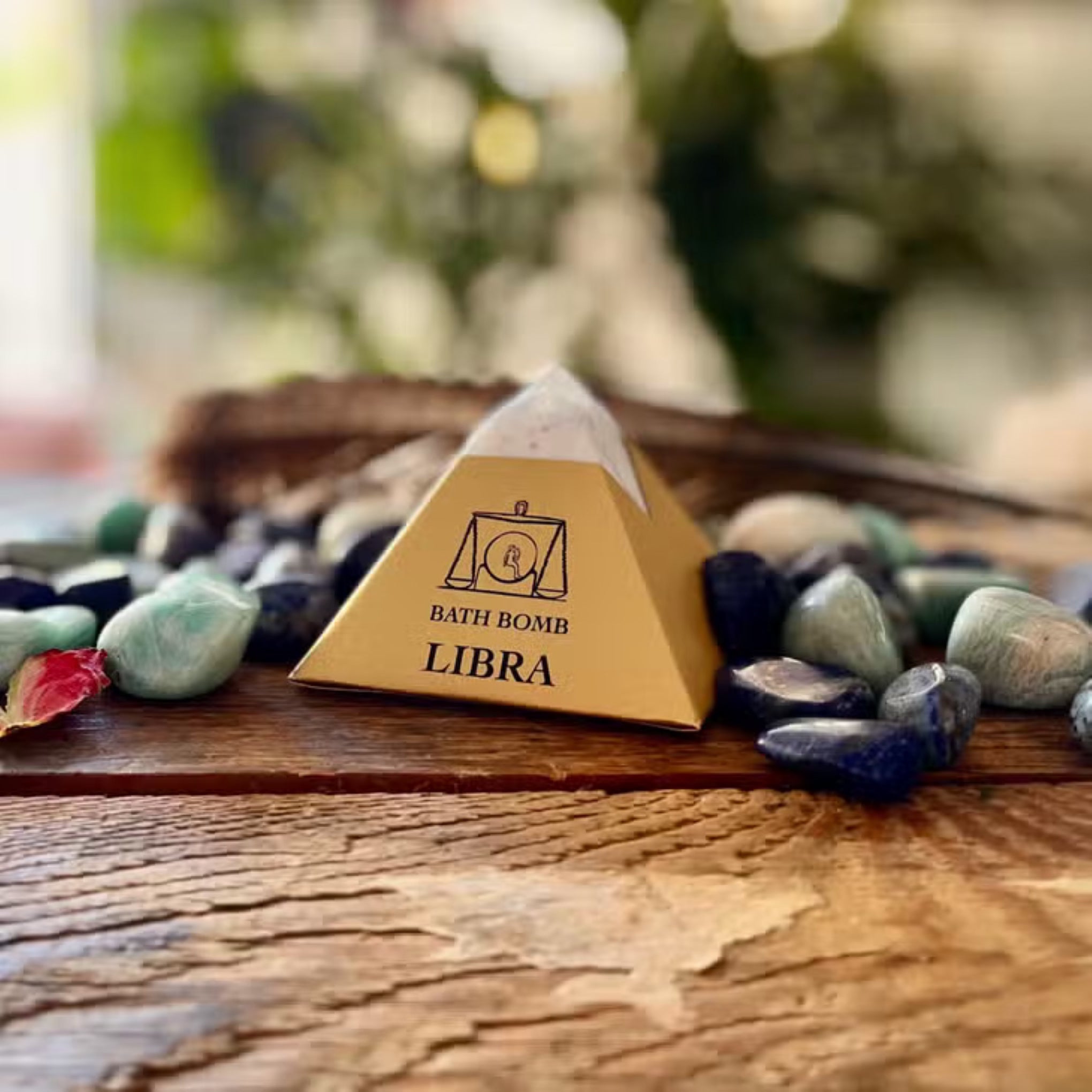 Libra Bath Bomb With Hidden Crystal