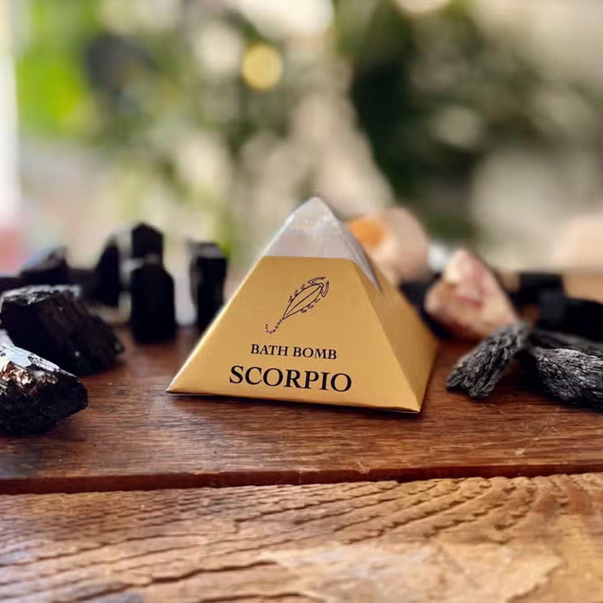 Bomba de baño Scorpio con cristal oculto