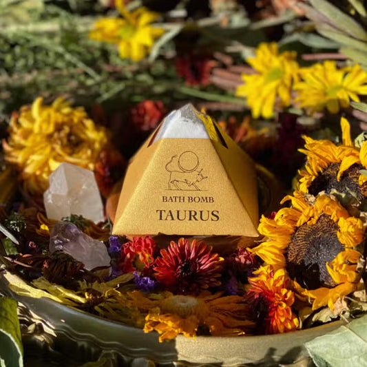 Taurus Bath Bomb With Hidden Crystal