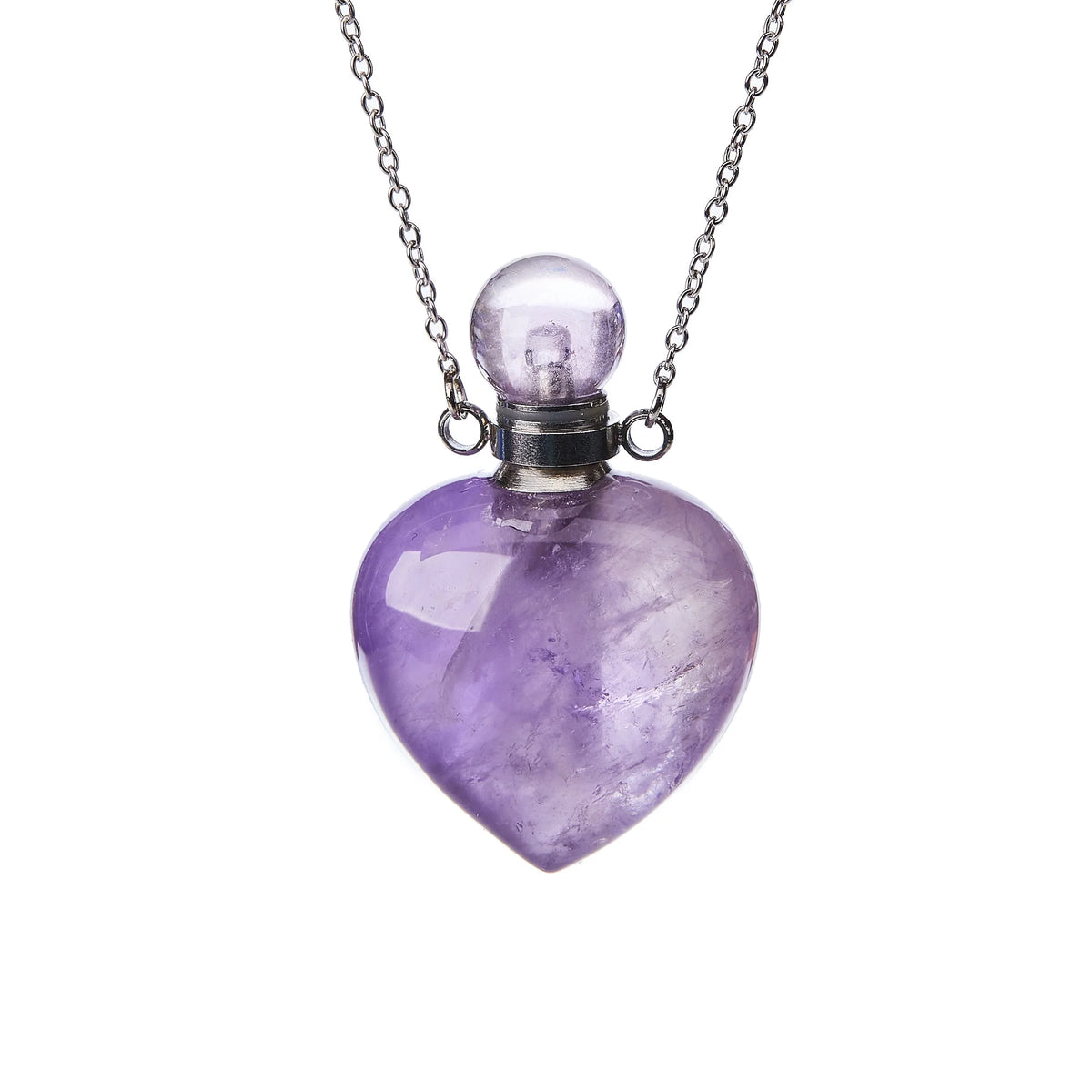 Conjuntos de collares y botellas de cristal para aromaterapia