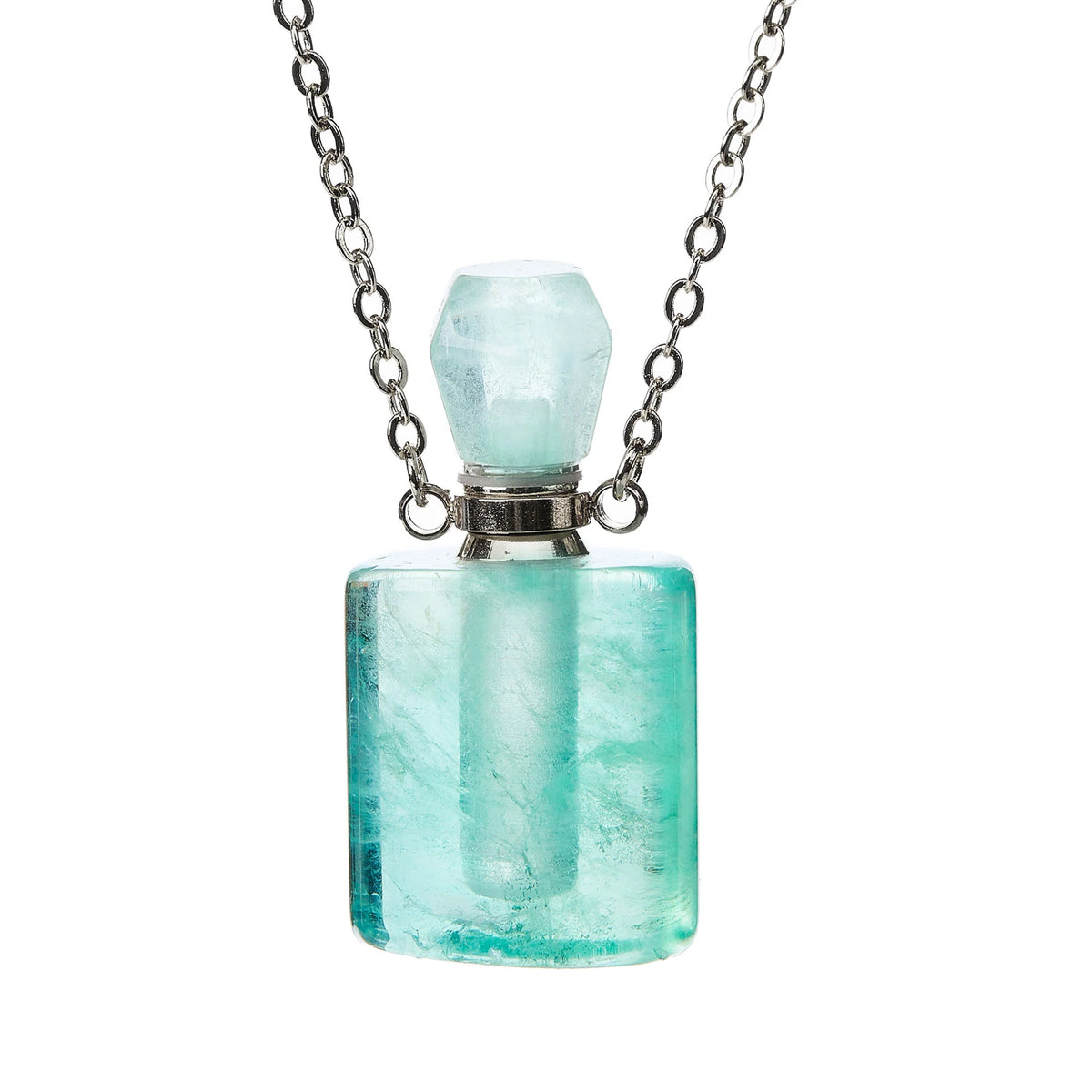 Conjuntos de collares y botellas de cristal para aromaterapia