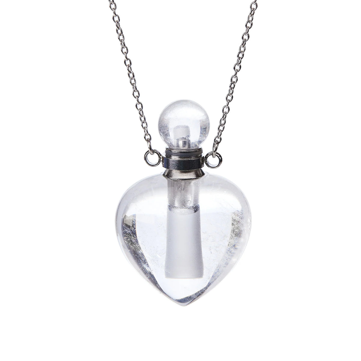Conjuntos de collares y botellas de cristal para aromaterapia