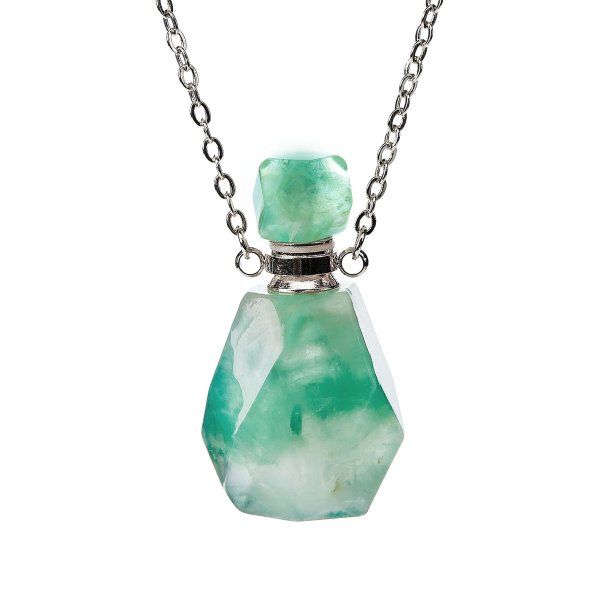 Conjuntos de collares y botellas de cristal para aromaterapia