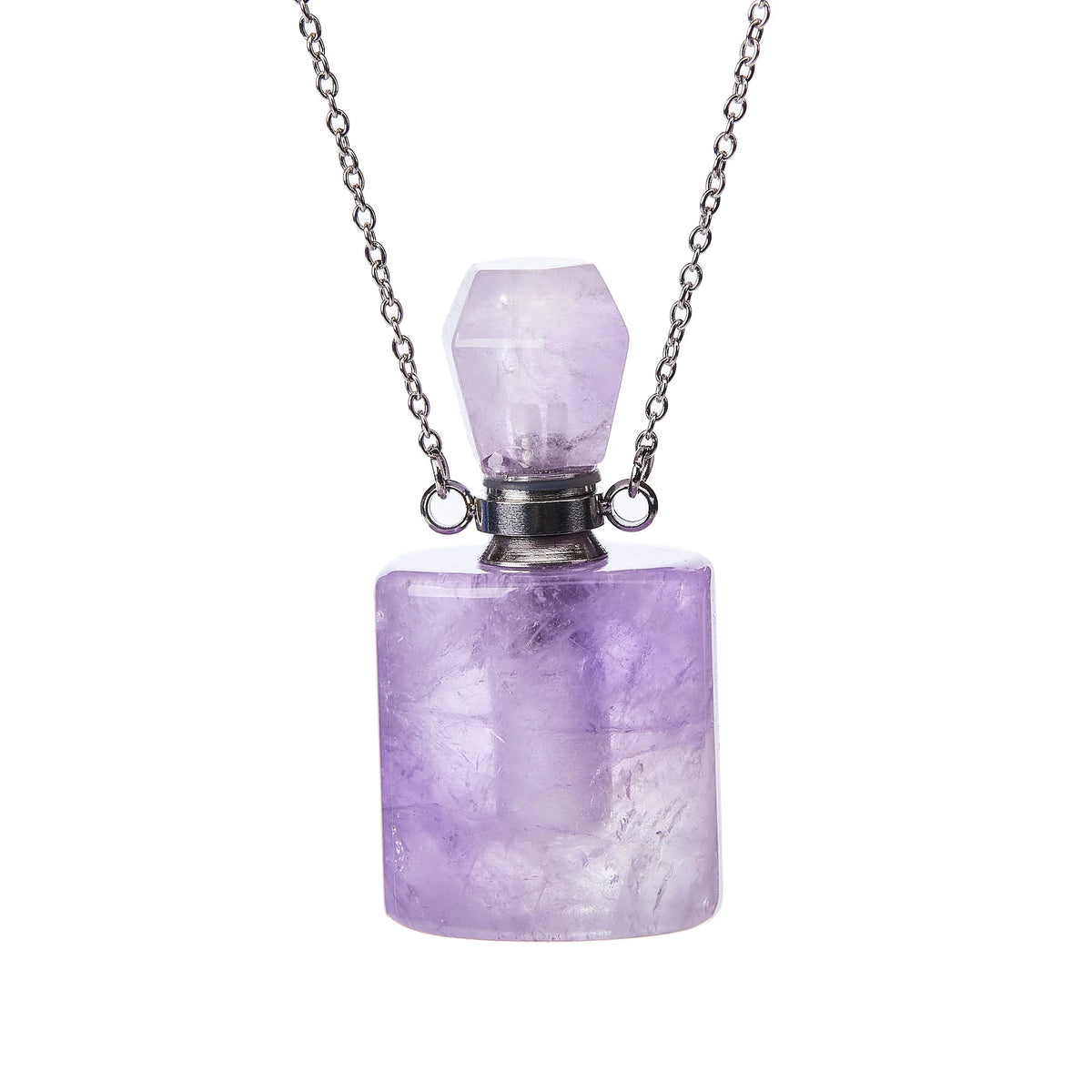 Conjuntos de collares y botellas de cristal para aromaterapia