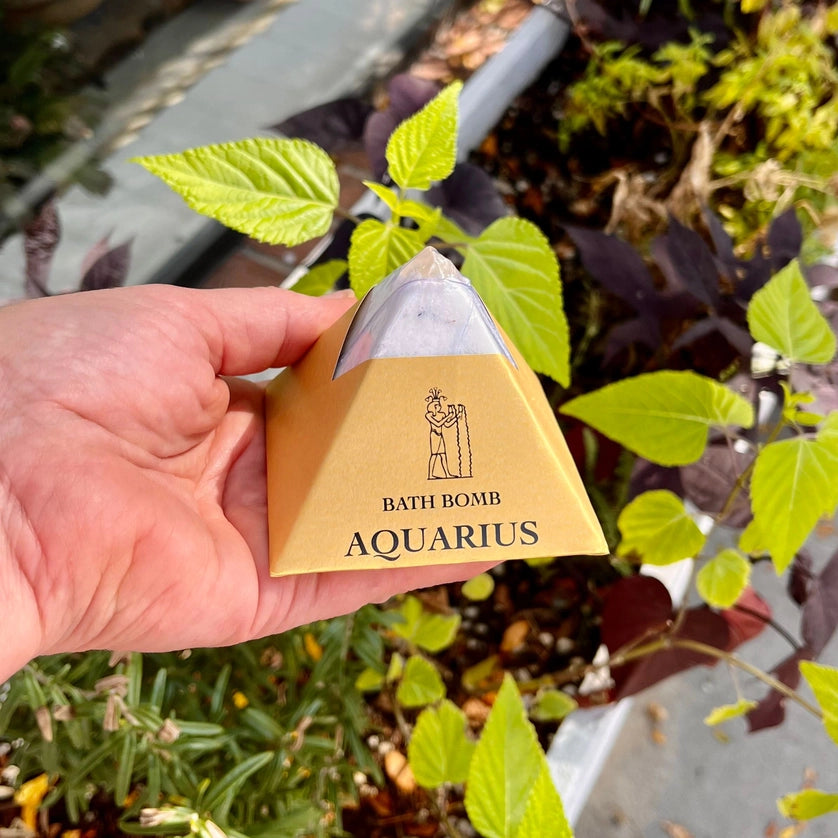 Bomba de baño Acuario con cristal oculto