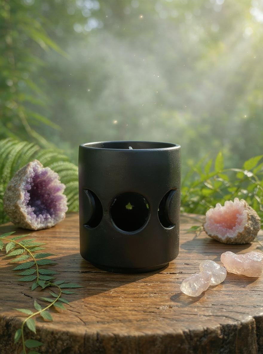 Triple Moon Tealight Candle Holder