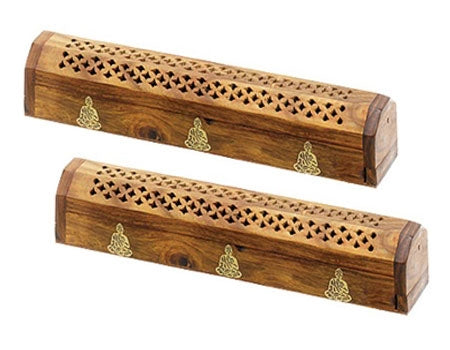 Quemador de incienso de cono y palitos de madera