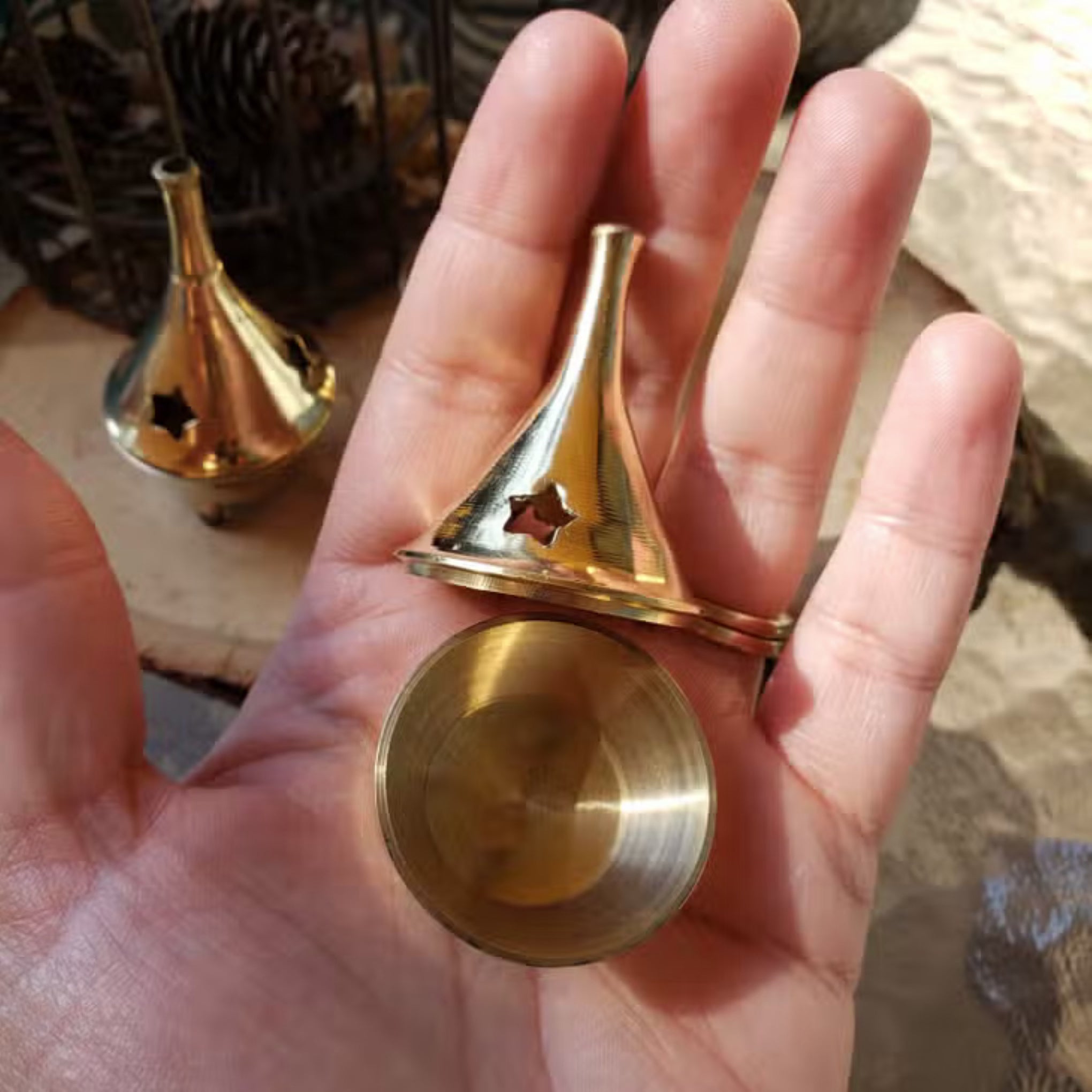 Quemador cónico de latón