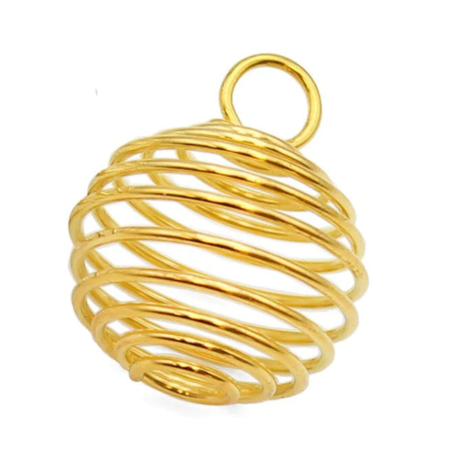 Jaula de cristal bañada en oro