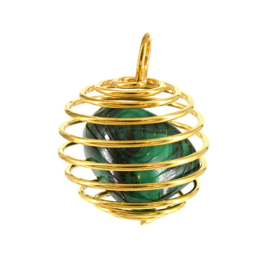 Gold Plated Crystal Cage