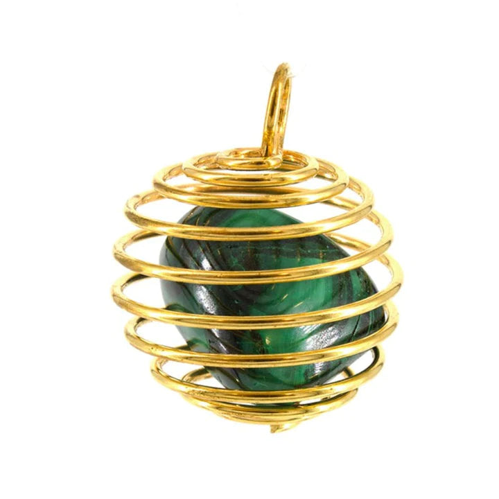 Jaula de cristal bañada en oro