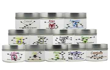 Astrological Soy Wax Tin Candles