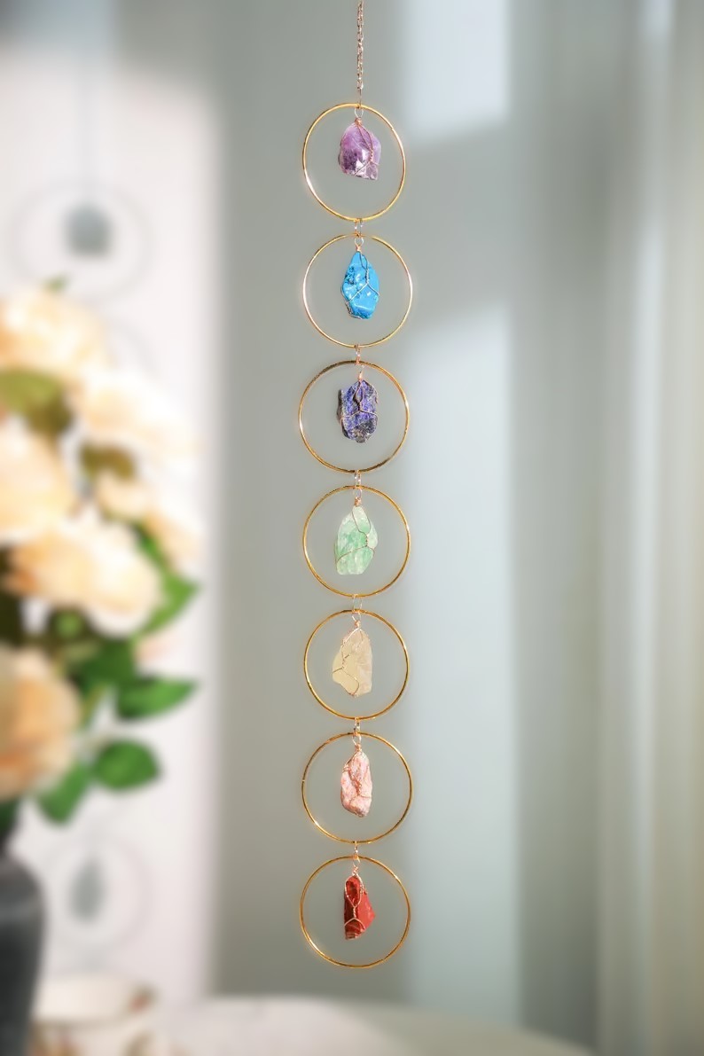 7 Chakra Gemstone Wall Decor