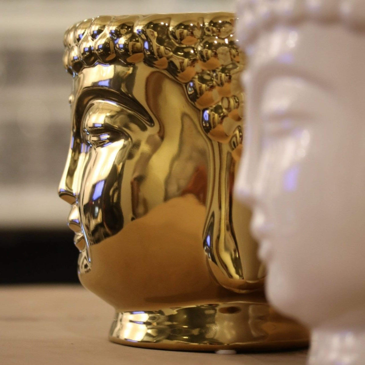 Colección Buda | Vela Buda Dorada: Oro / Palo Santo