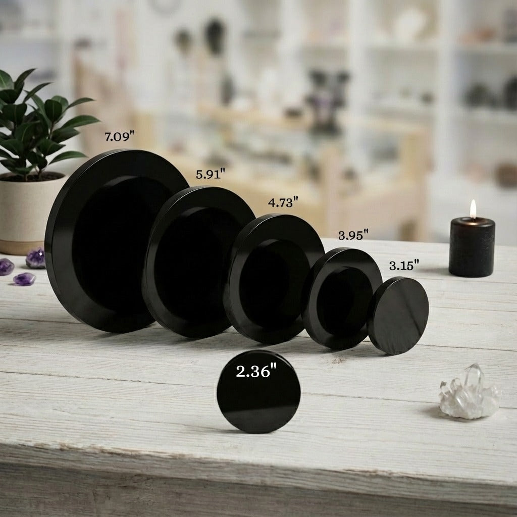Black Obsidian Mirror