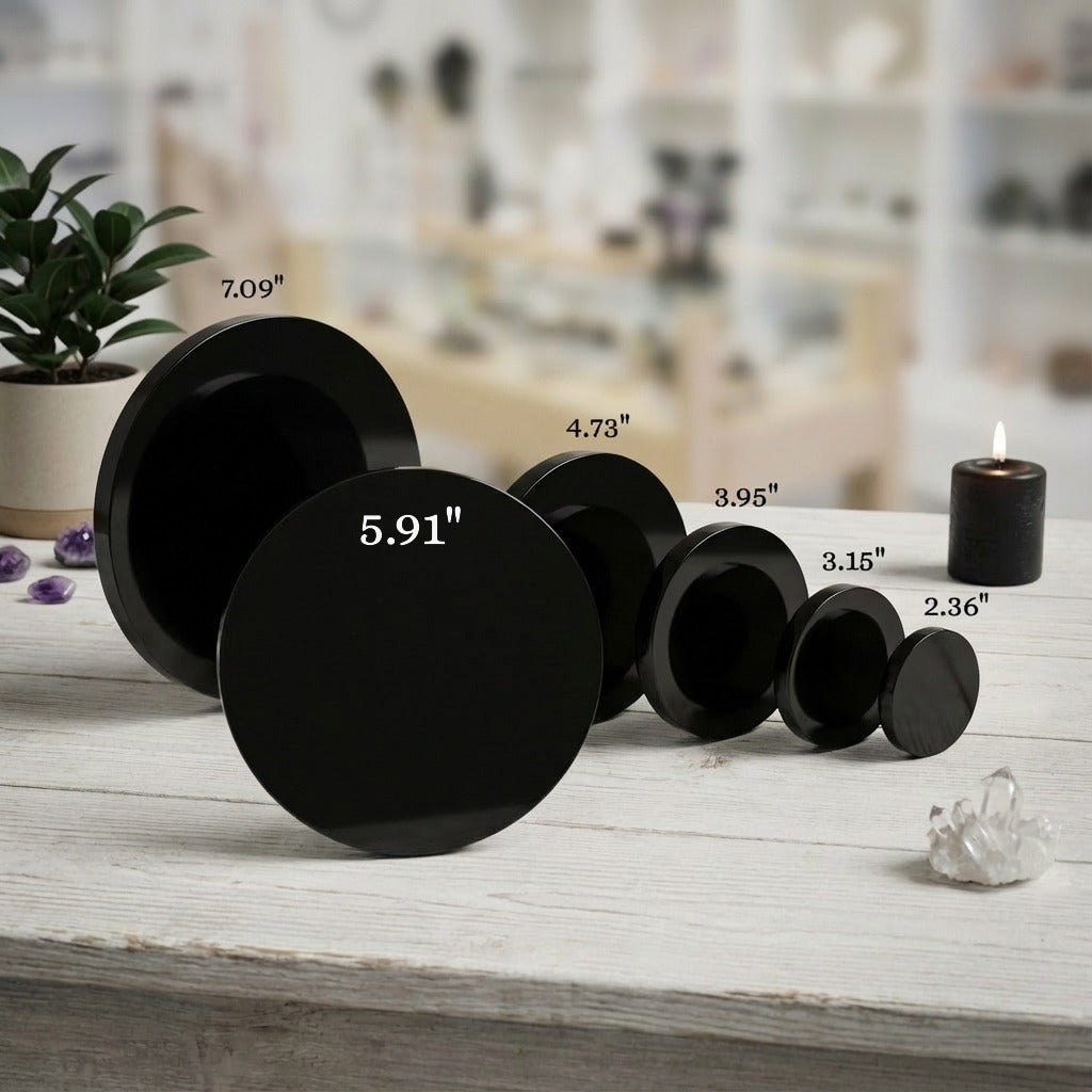 Black Obsidian Mirror