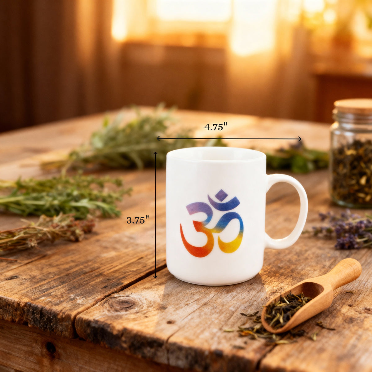 La taza del mantra sagrado 