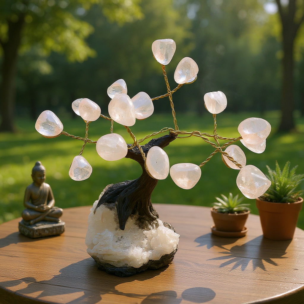 Miniárboles de chakras de cristal