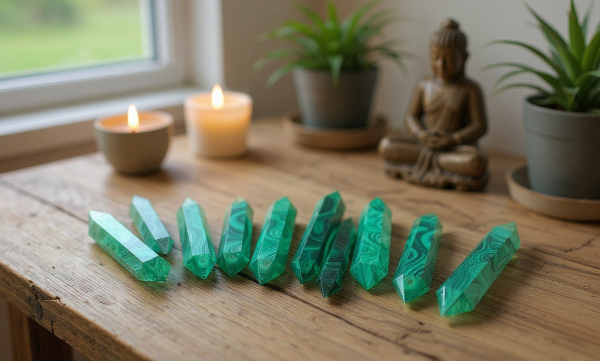 Hexagonal Double-Terminated Crystal Points