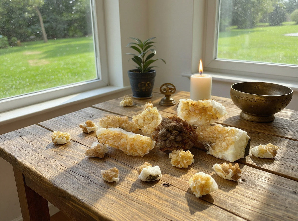 Raw Citrine Clusters