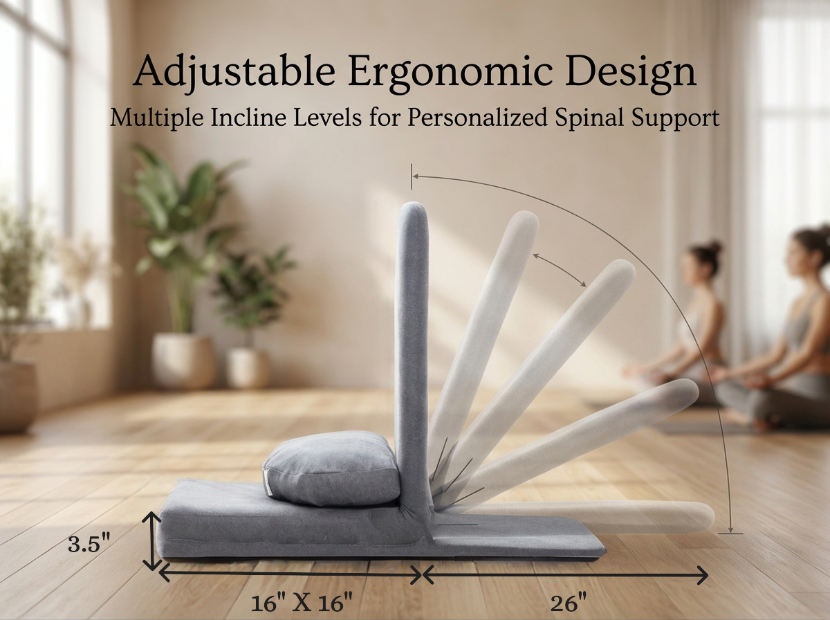 Meditation Chair with Bonus Portable Cushion