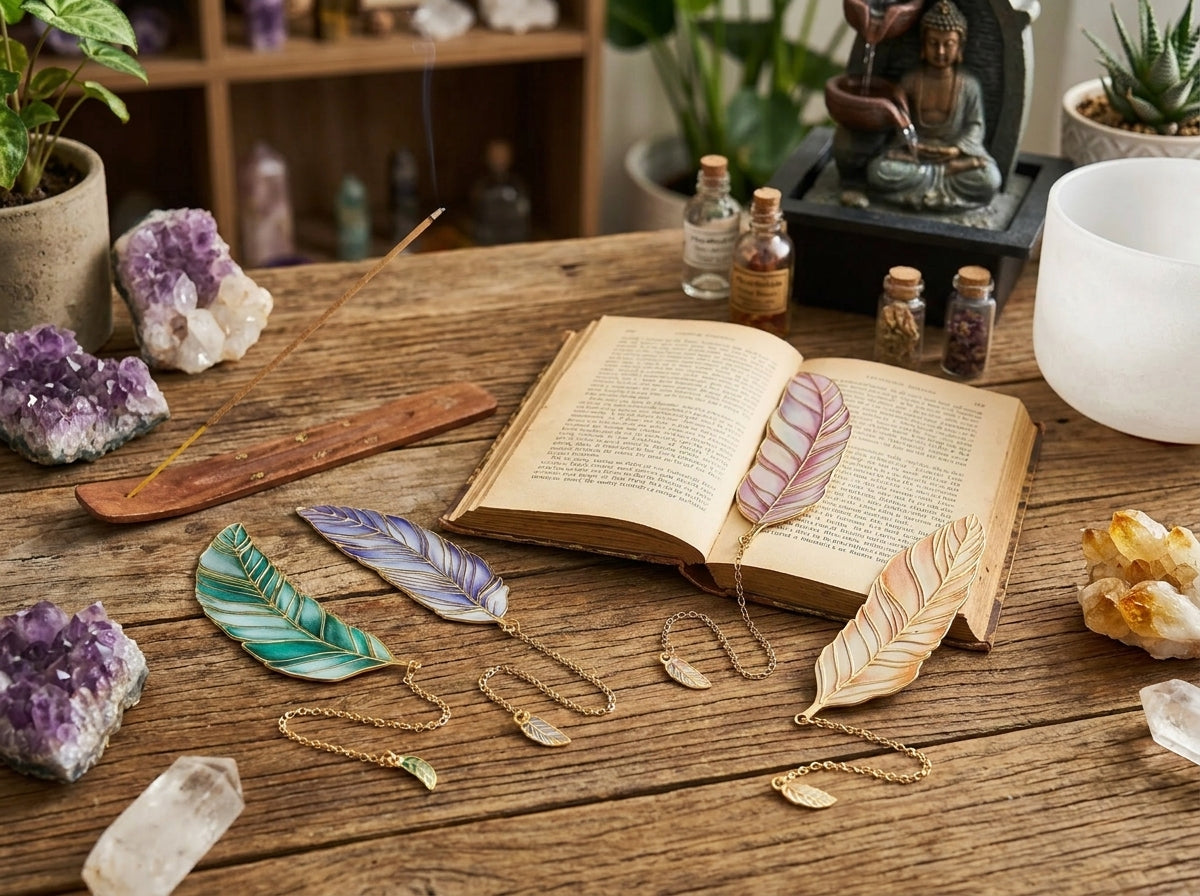 Metal Feather Bookmark