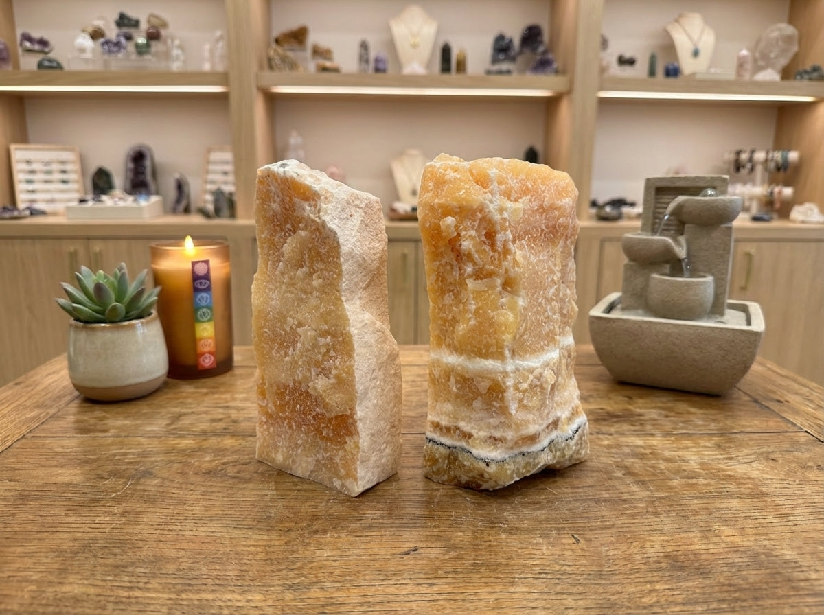 Raw Orange Calcite Freeform