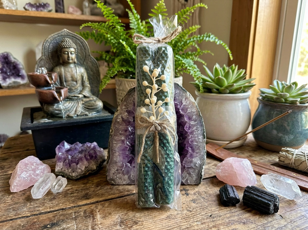 8" Natural Beeswax Candles