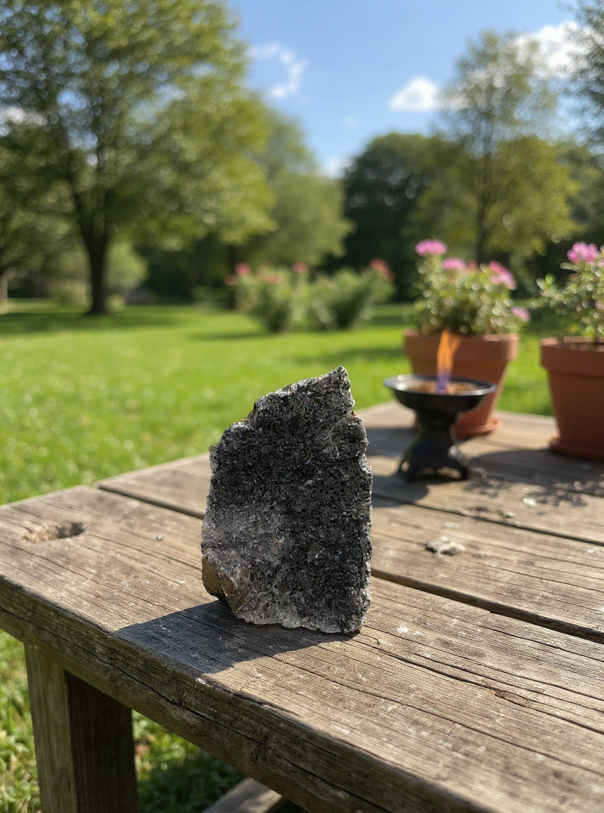 Black Amethyst Raw Clusters (STN162)