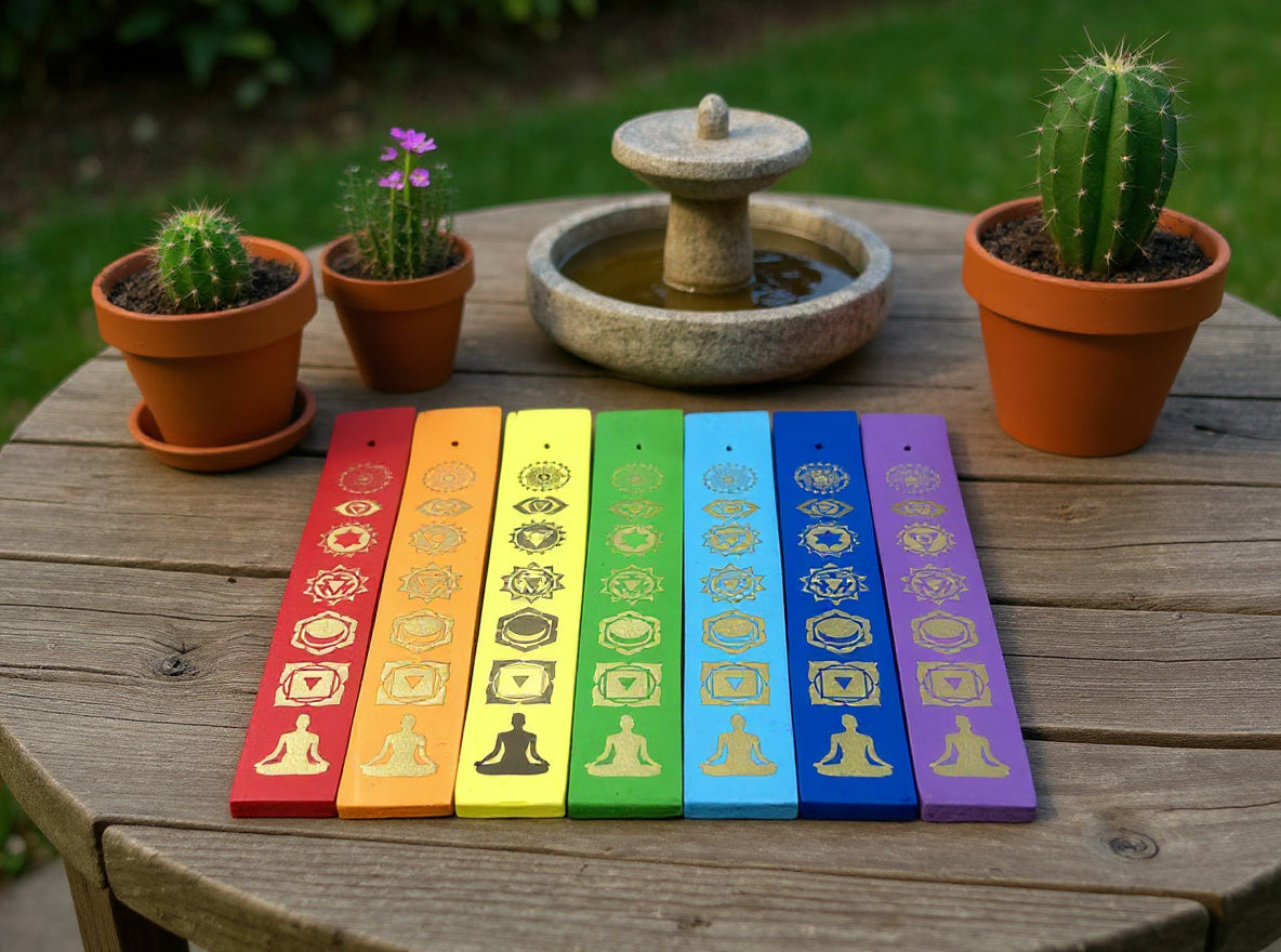 YOG Chakra Wooden Incense Stick Burner