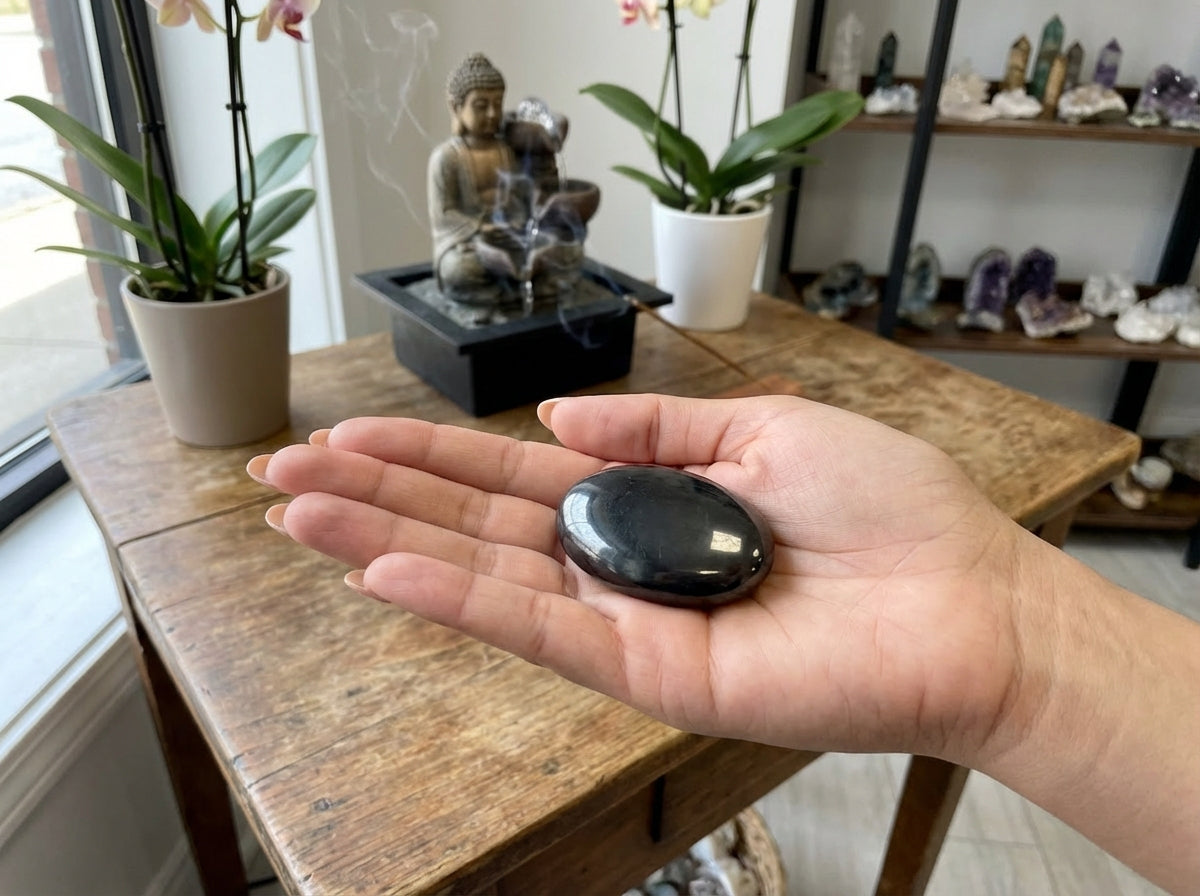 AAA Shungite Palm Stone