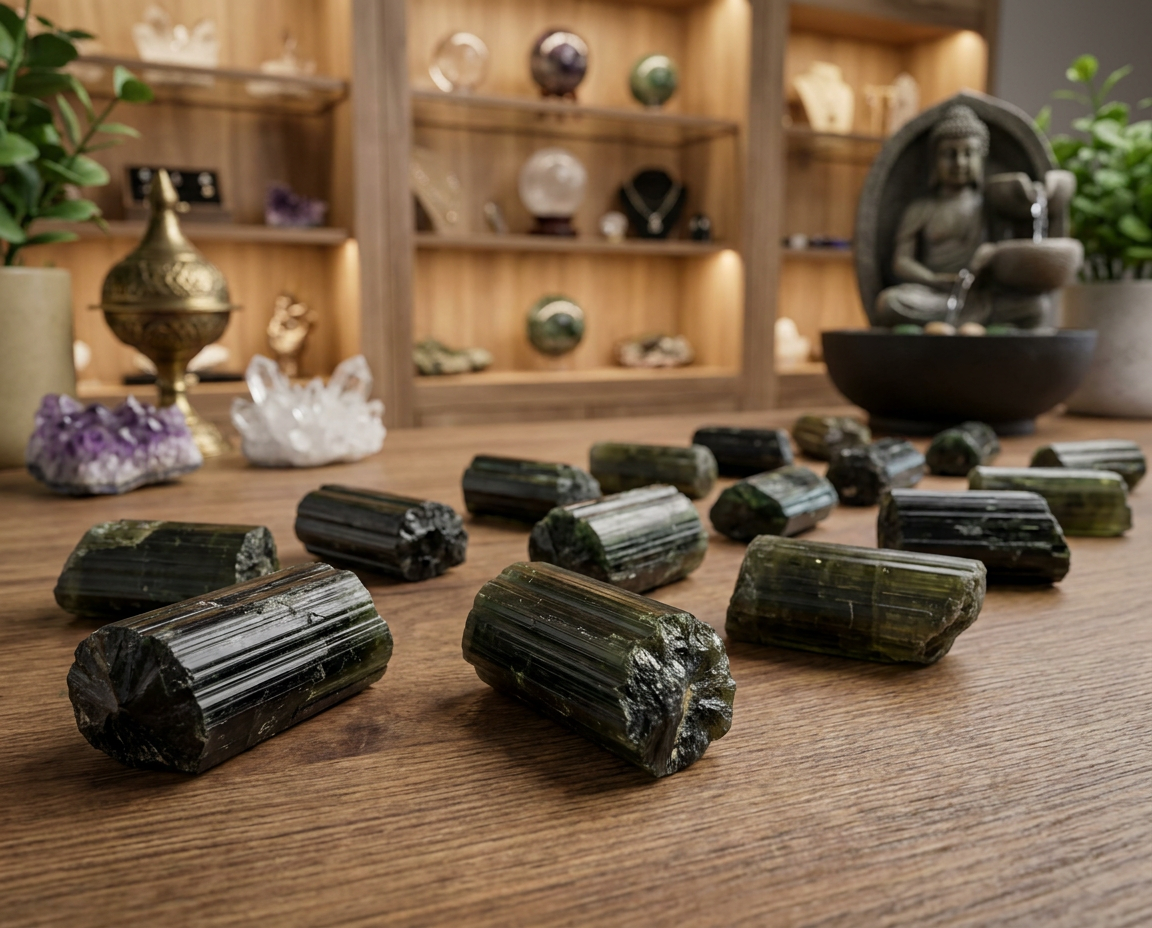 Green Tourmaline Raw (STN90)