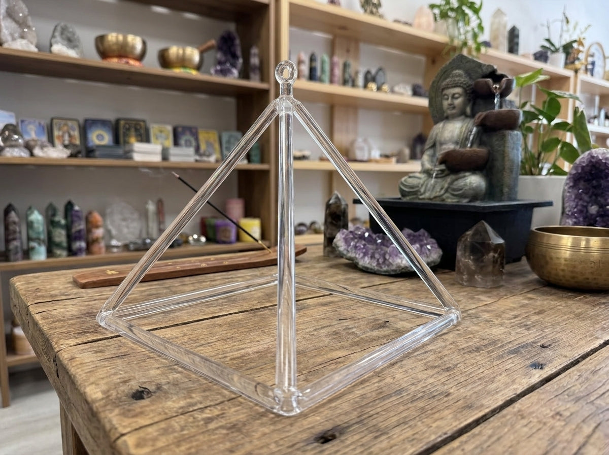 Quartz Crystal Singing Pyramids