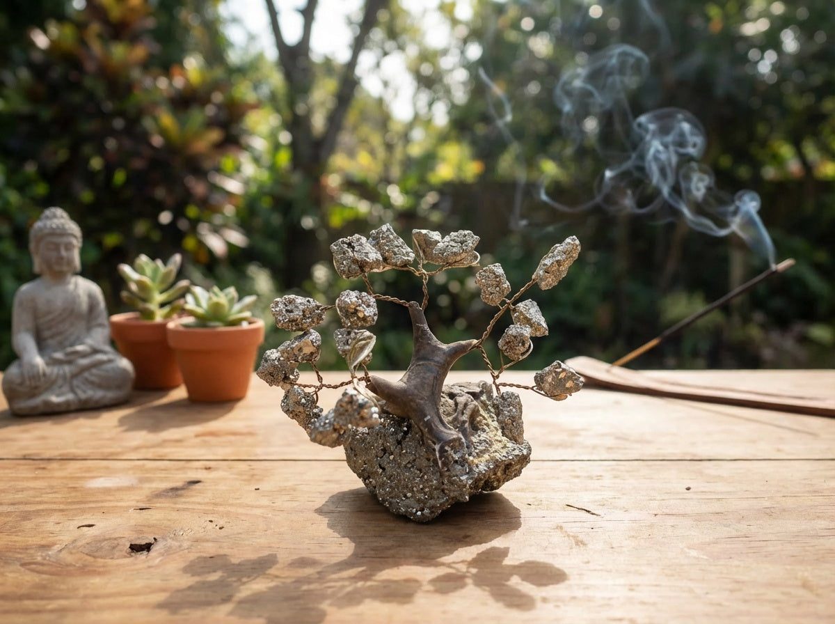 Miniárboles de chakras de cristal