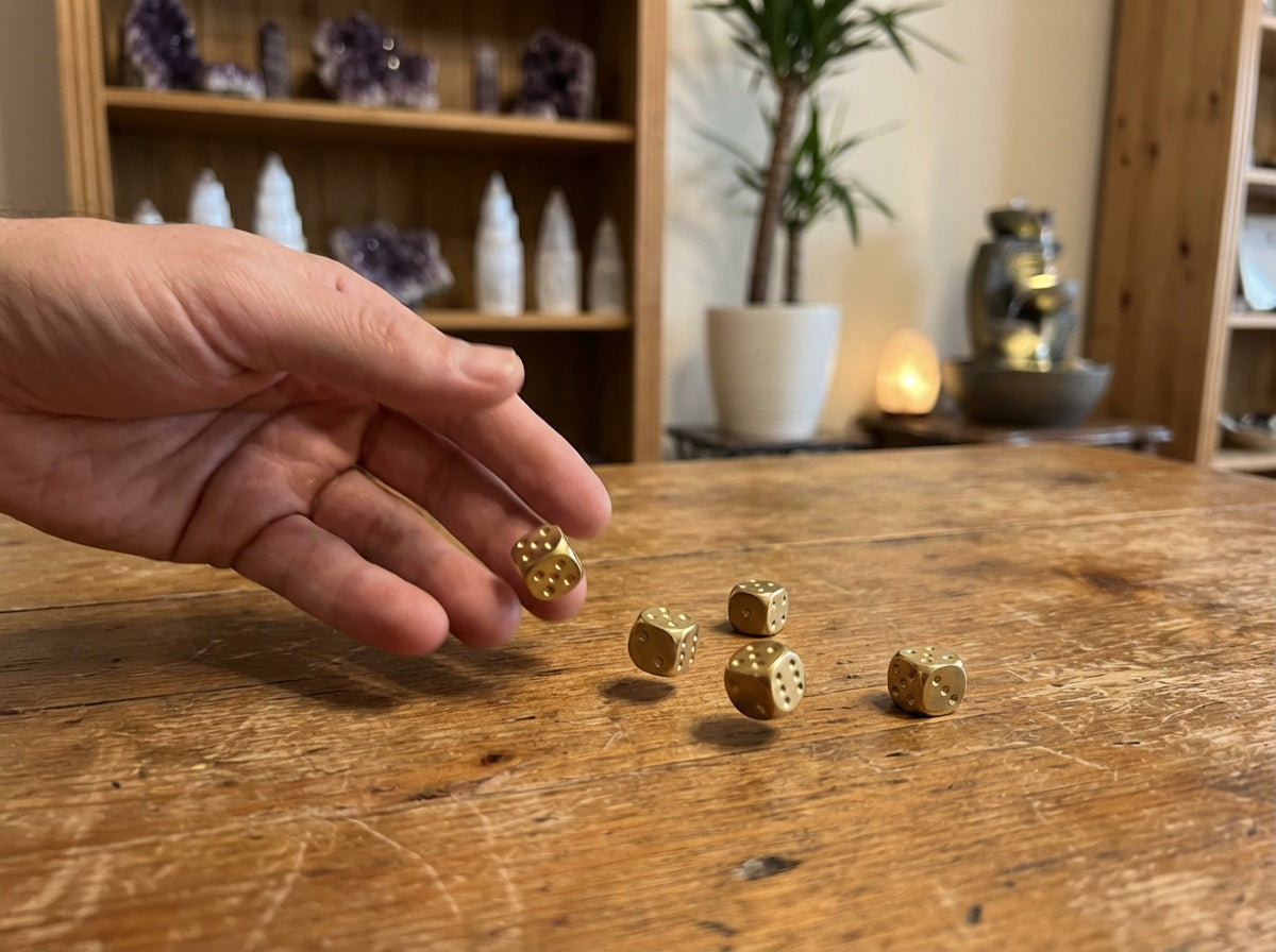 Solid Brass Dice