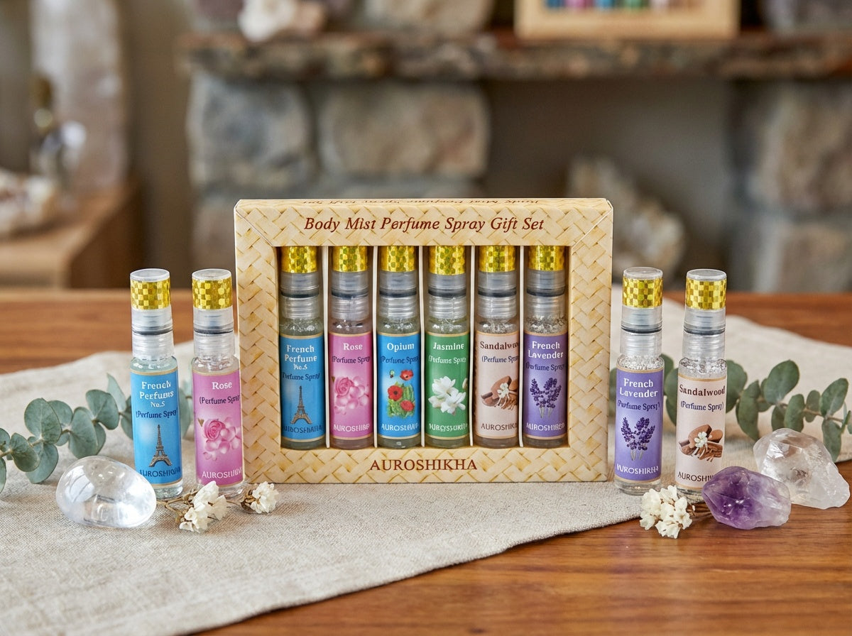 6 Pieces Auroshikha Body Mist Spray Set