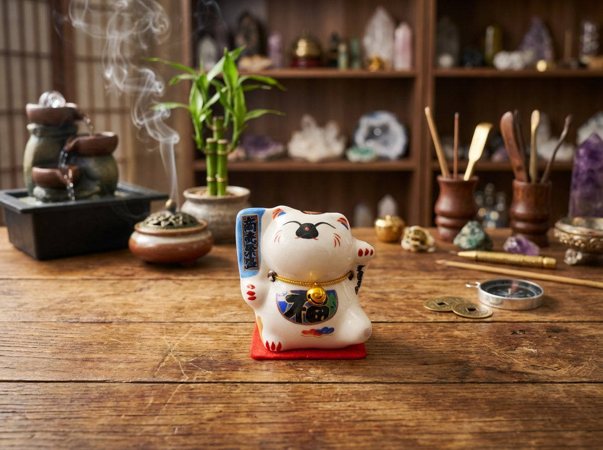 Mini Maneki Neko (Beckoning Cat)